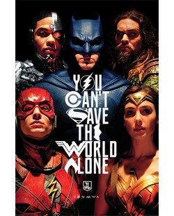 Макси плакат Pyramid - Justice League Movie (Save The World)