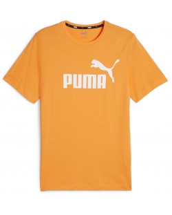 Мъжка тениска Puma - Essentials Logo Tee, размер XL, оранжева