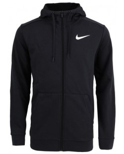 Мъжки суитшърт Nike - DF Fitness Full-Zip Hoodie, размер M, черен