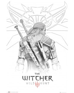 Макси плакат GB eye Games: The Witcher - Geralt Sketch