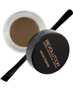 Makeup Revolution Помада за вежди, Medium Brown, 2.5 g