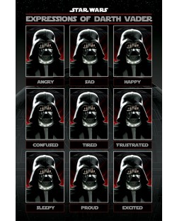 Макси плакат Pyramid - Star Wars (Expressions of Darth Vader)