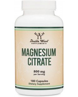 Magnesium Citrate, 180 капсули, Double Wood