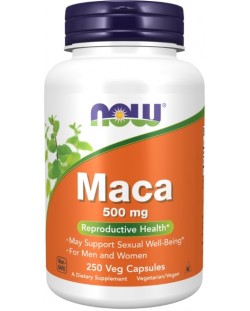 Maca, 500 mg, 250 капсули, Now