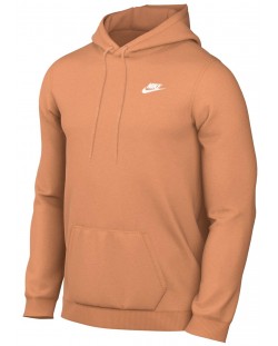 Мъжки суитшърт Nike - Club Hoodie, размер XS, оранжев