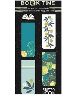 Магнитни книгоразделители Simetro Book Time - Lemons and Flowers