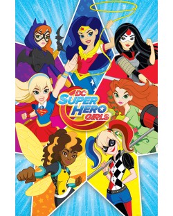 Макси плакат Pyramid - DC Super Hero Girls (Star)