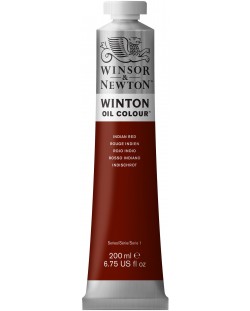Маслена боя Winsor & Newton Winton - Индийска червена, 200 ml