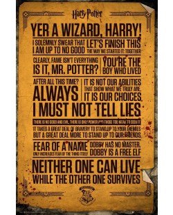 Макси плакат GB eye Movies: Harry Potter - Quotes