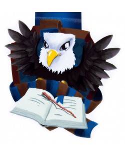 Магнитен книгоразделител - Мъдър орел