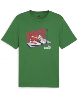 Мъжка тениска Puma - Graphics Sneaker Box Tee , зелена