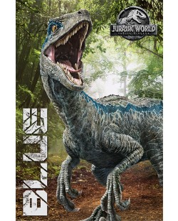 Макси плакат Pyramid - Jurassic World Fallen Kingdom (Blue)