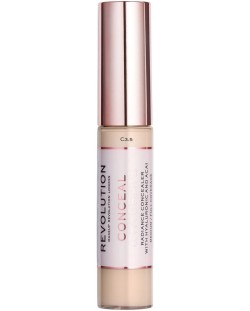 Makeup Revolution Conceal & Hydrate Течен коректор, C3.5, 13 g