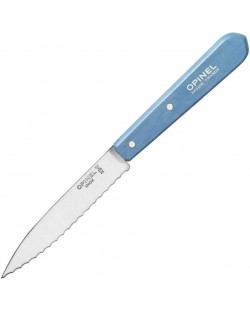 Малък кухненски нож Opinel - Serrated №113, син
