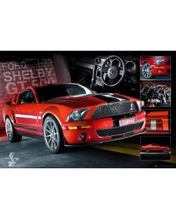 Макси плакат GB eye Art: Easton - Red Mustang GT500