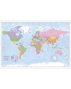Макси плакат Pyramid - Political World Map (Miller Projection)