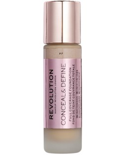 Makeup Revolution Conceal & Define Покривен фон дьо тен, F7, 23 ml