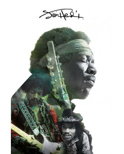 Макси плакат Pyramid - Jimi Hendrix (Double Exposure)