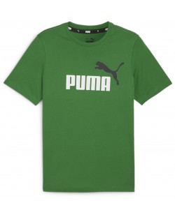 Мъжка тениска Puma - Essentials+ Two-Tone Logo , зелена