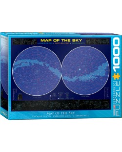 Пъзел Eurographics от 1000 части - Небесна карта