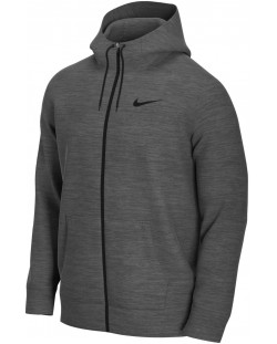 Мъжки суитшърт Nike - Dry-FIT Fleece, размер L, сив