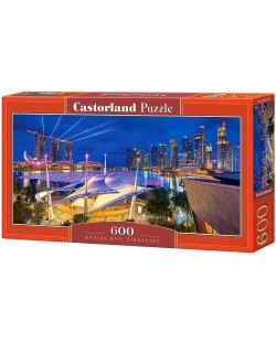 Панорамен пъзел Castorland от 600 части - Марина Бей, Сингапур