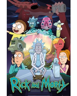 Макси плакат GB eye Animation: Rick & Morty - Key Art
