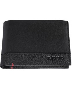 Мъжки портфейл Zippo Nappa Bi-Fold 4 CC - Черен