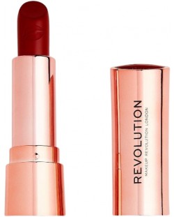 Makeup Revolution Satin Kiss Червило за устни Ruby Red, 3.5 g