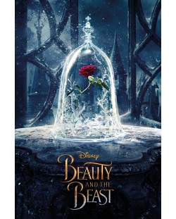 Макси плакат Pyramid - Beauty and the Beast Movie (Enchanted Rose)