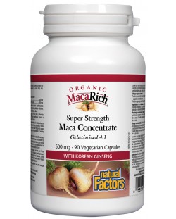 MacaRich Maca Concenrate, 500 mg, 90 капсули, Natural Factors
