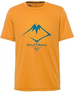 Мъжка тениска Asics - Fujitrail Logo SS Top, жълта