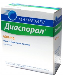 Магнезиев Диаспорал, 400 mg, 20 сашета, Protina