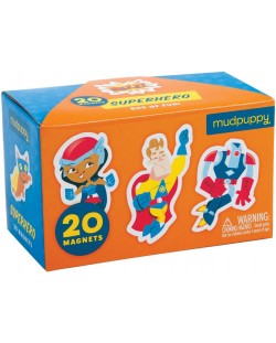 Комплект магнити Mudpuppy - Супергерои, 20 броя