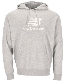 Мъжки суитшърт New Balance - Stacked Logo , сив