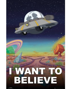 Макси плакат GB eye Animation: Rick & Morty - I Want to Believe