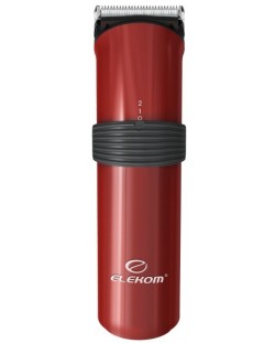 Машинка за подстригване Elekom - 609N, 0.5-2.5 mm, червена