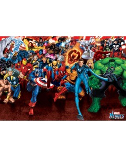Макси плакат Pyramid - Marvel Heroes (Attack)