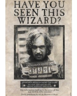 Макси плакат GB eye Movies: Harry Potter - Wanted Sirius Black