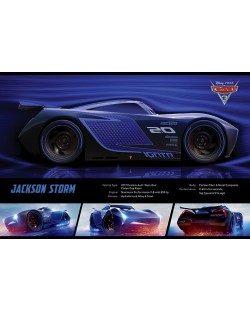 Макси плакат Pyramid - Cars 3 (Jackson Storm Stats)