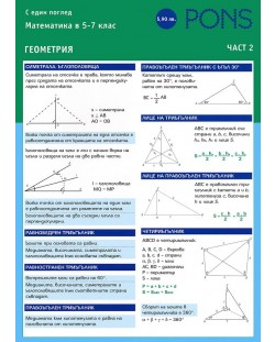 Математика с един поглед - част 2: Геометрия - 5. до 7. клас.