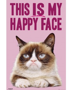 Макси плакат GB Eye Grumpy Cat - Happy Face