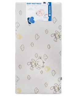 Матрак KikkaBoo - Memory Comfort, Cool gel, 60 х 120 х 12 cm, Bear Grey