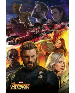 Макси плакат Pyramid - Avengers: Infinity War (Captain America)