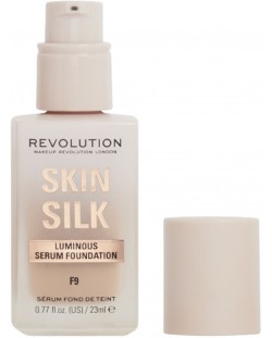 Makeup Revolution Фон дьо тен-серум Skin Silk, F9, 23 ml