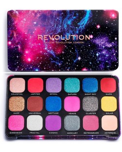 Makeup Revolution Forever Flawless Палитра сенки за очи Constellation, 18 цвята