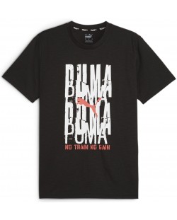 Мъжка тениска Puma - Graphic Emblem , черна