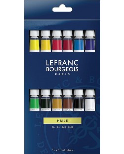 Маслени бои Lefranc & Bourgeois - 12 цвята x 10 ml