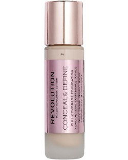 Makeup Revolution Conceal & Define Покривен фон дьо тен, F4, 23 ml