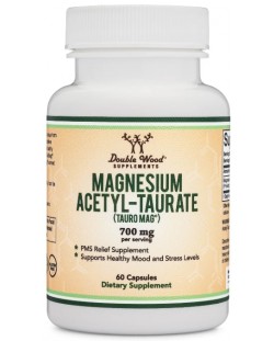 Magnesium Acetyl-Taurate, 60 капсули, Double Wood
